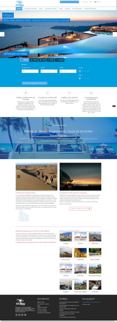 Conception de site Look Voyage Maroc